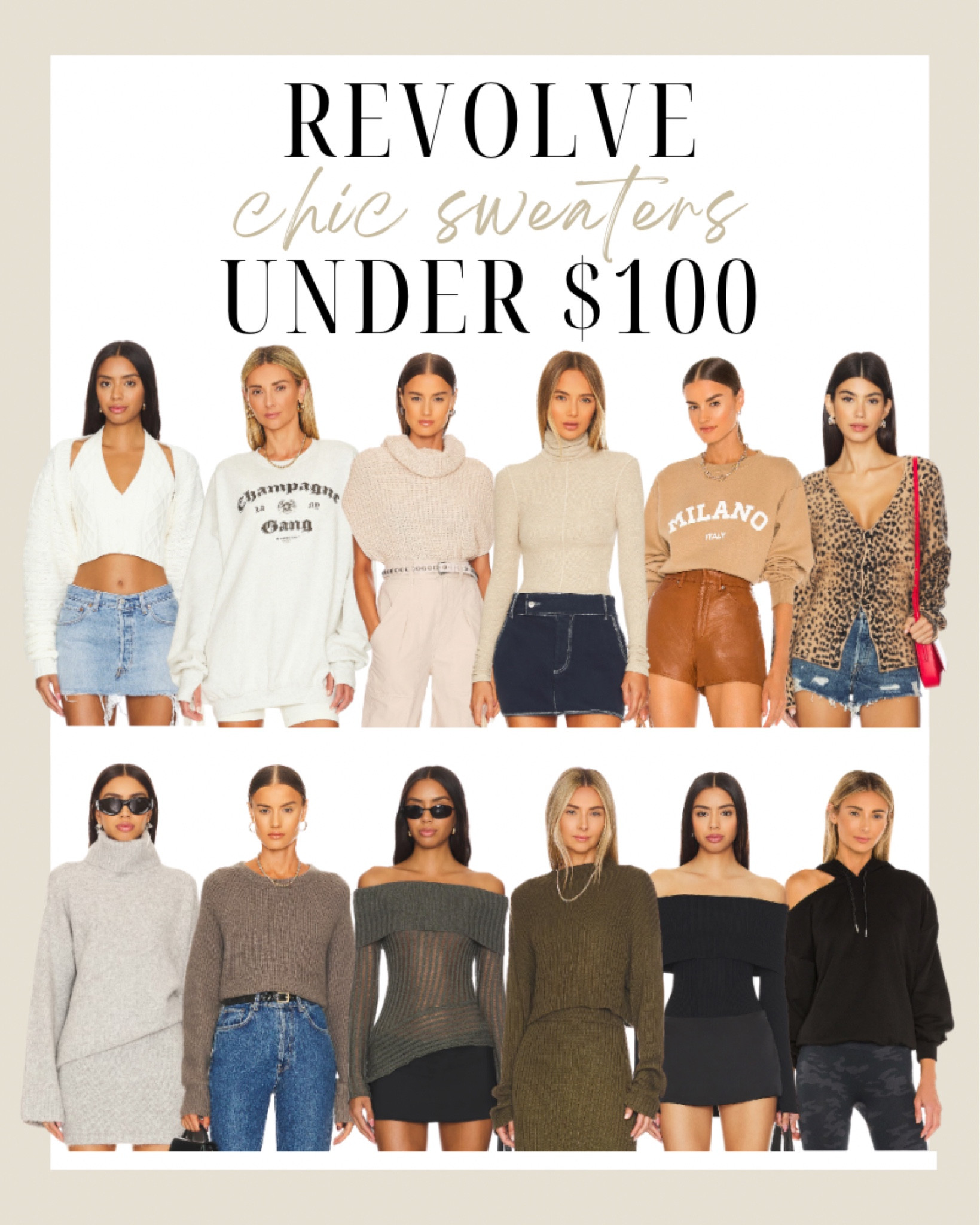 Fall Sweaters Under $100 from Revolve