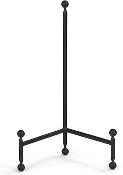 TRIPAR 12 Inch Modern Black Tripod Easel for Pictures, Artwork, Cookbooks, Platters, & Plates - B... | Amazon (US)