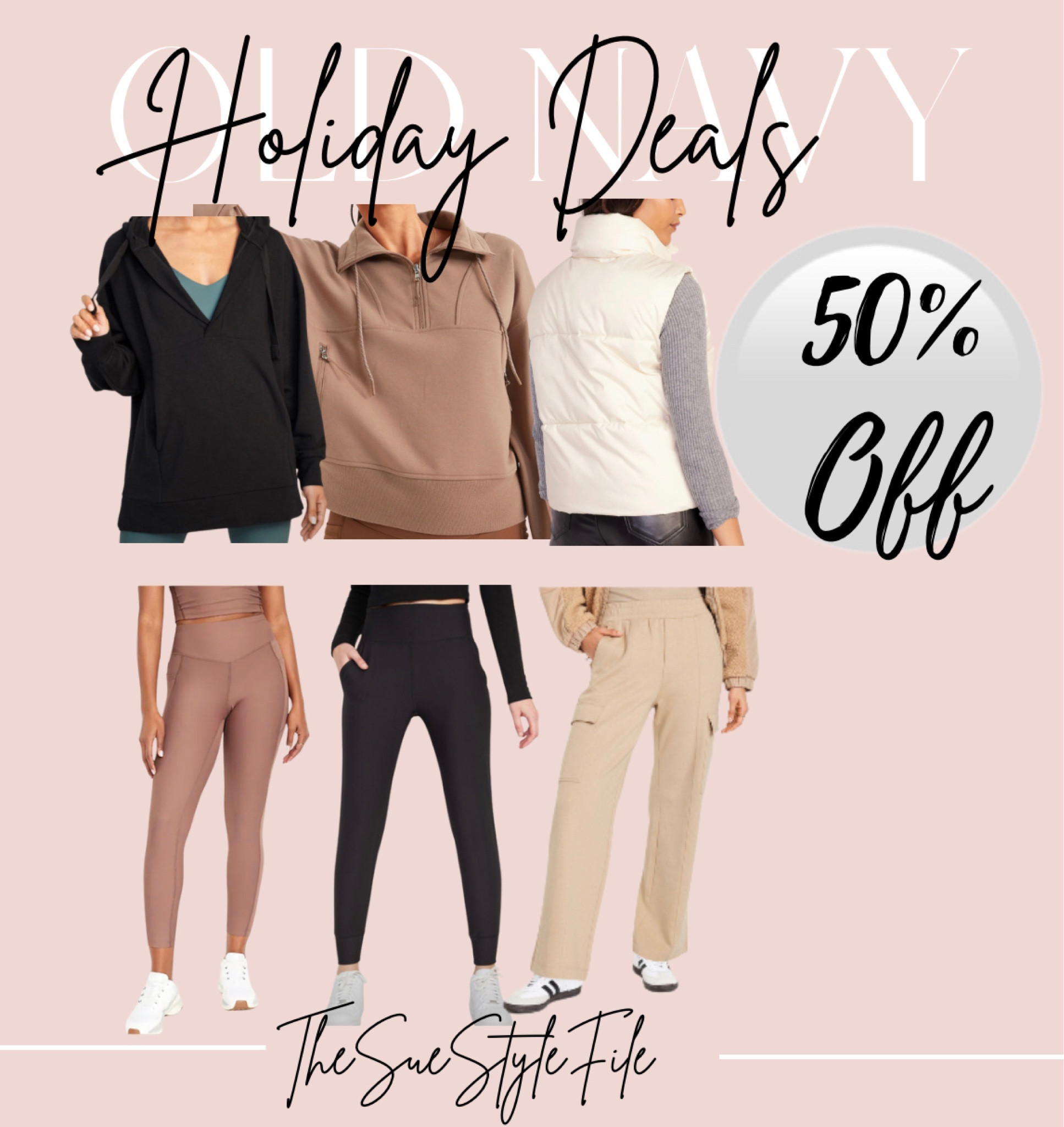 Old navy daily sale. Athletic wear. Athleisure. Casual outfit. Puffer vest. Daily deals 

#LTKHoliday #LTKGiftGuide #LTKsalealert