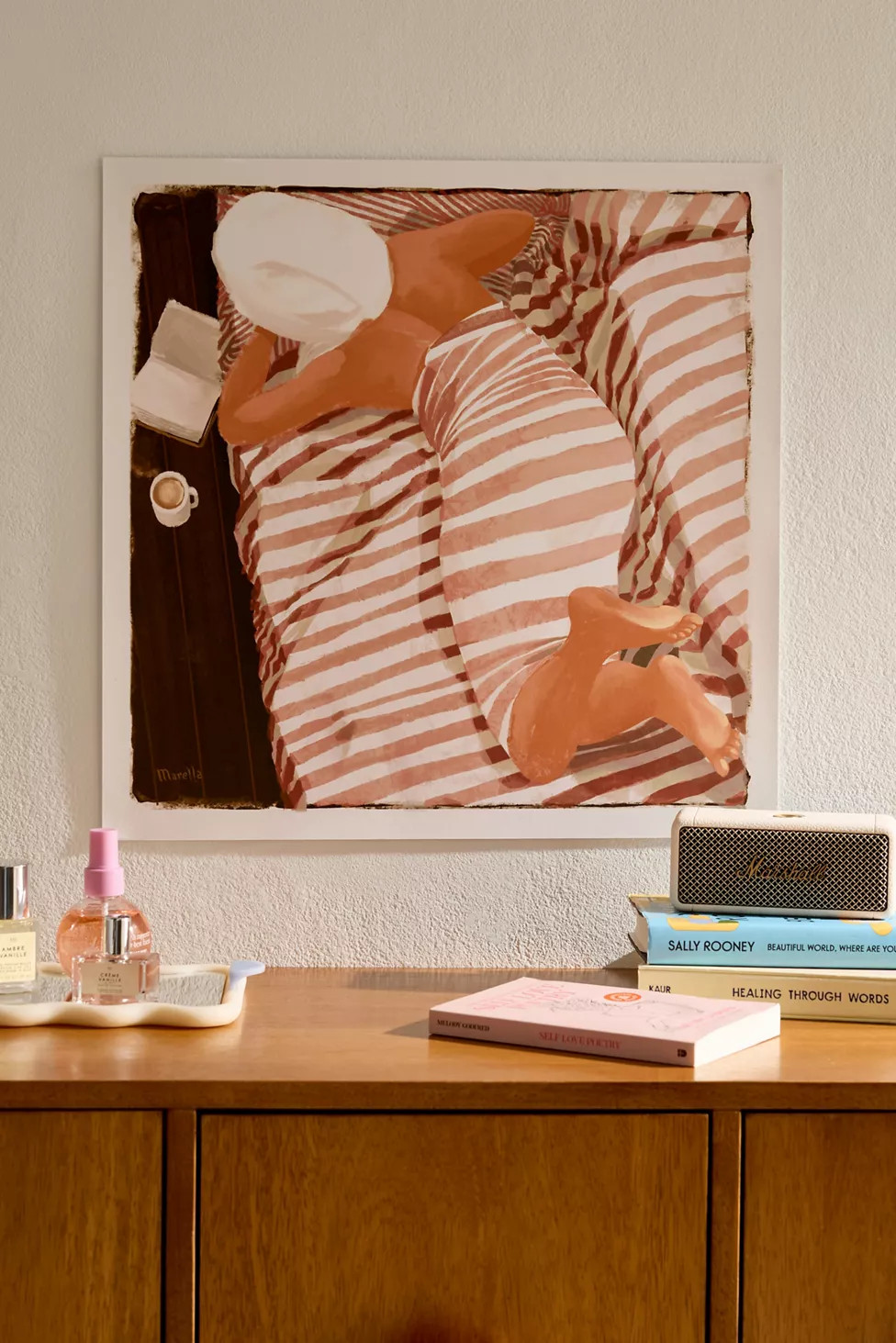 PSTR Studio Marco Marella Sunday Coffee Frameless Art Print | Urban Outfitters (US and RoW)