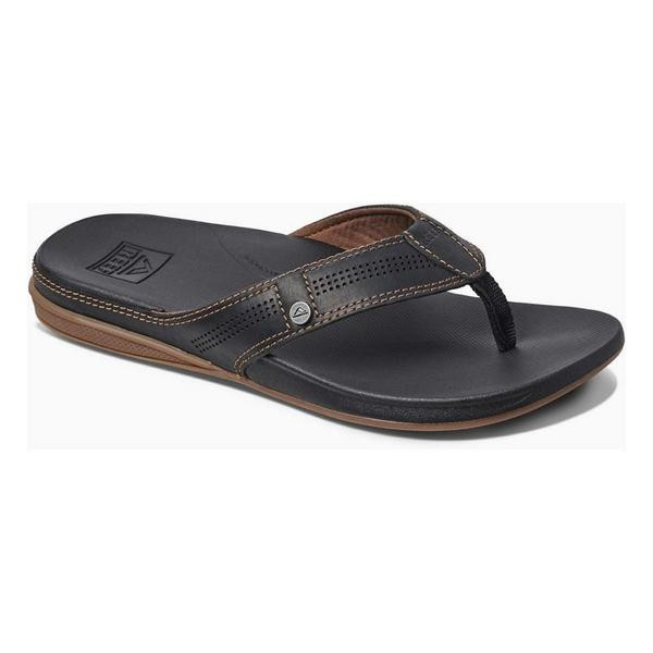 Men's Reef Cushion Lux Flip Flop Sandals 6 Black/Brown | Scheels Sports