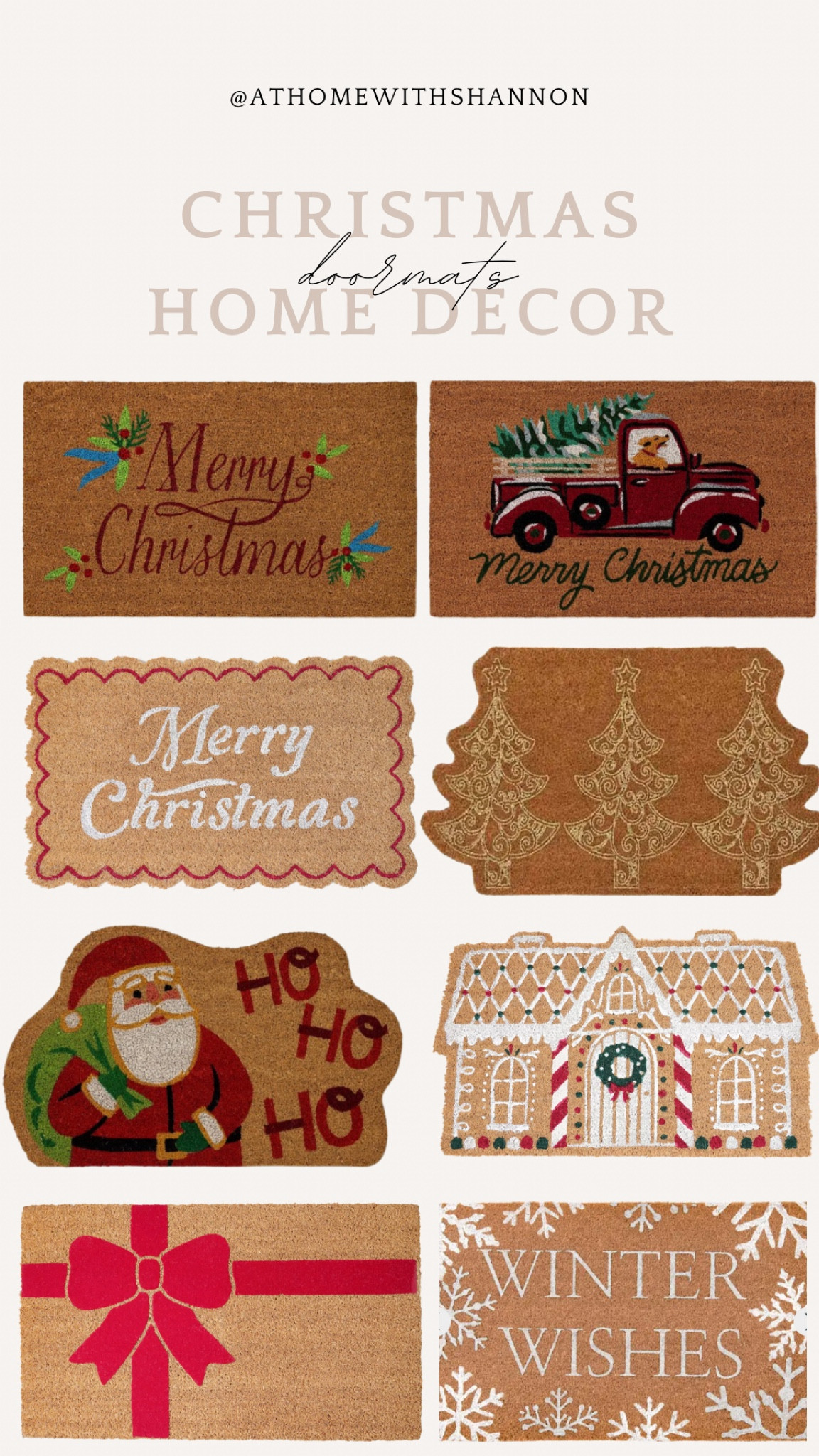 Christmas doormats 
#holiday #home #find 

#LTKSeasonal #LTKHome #LTKHoliday