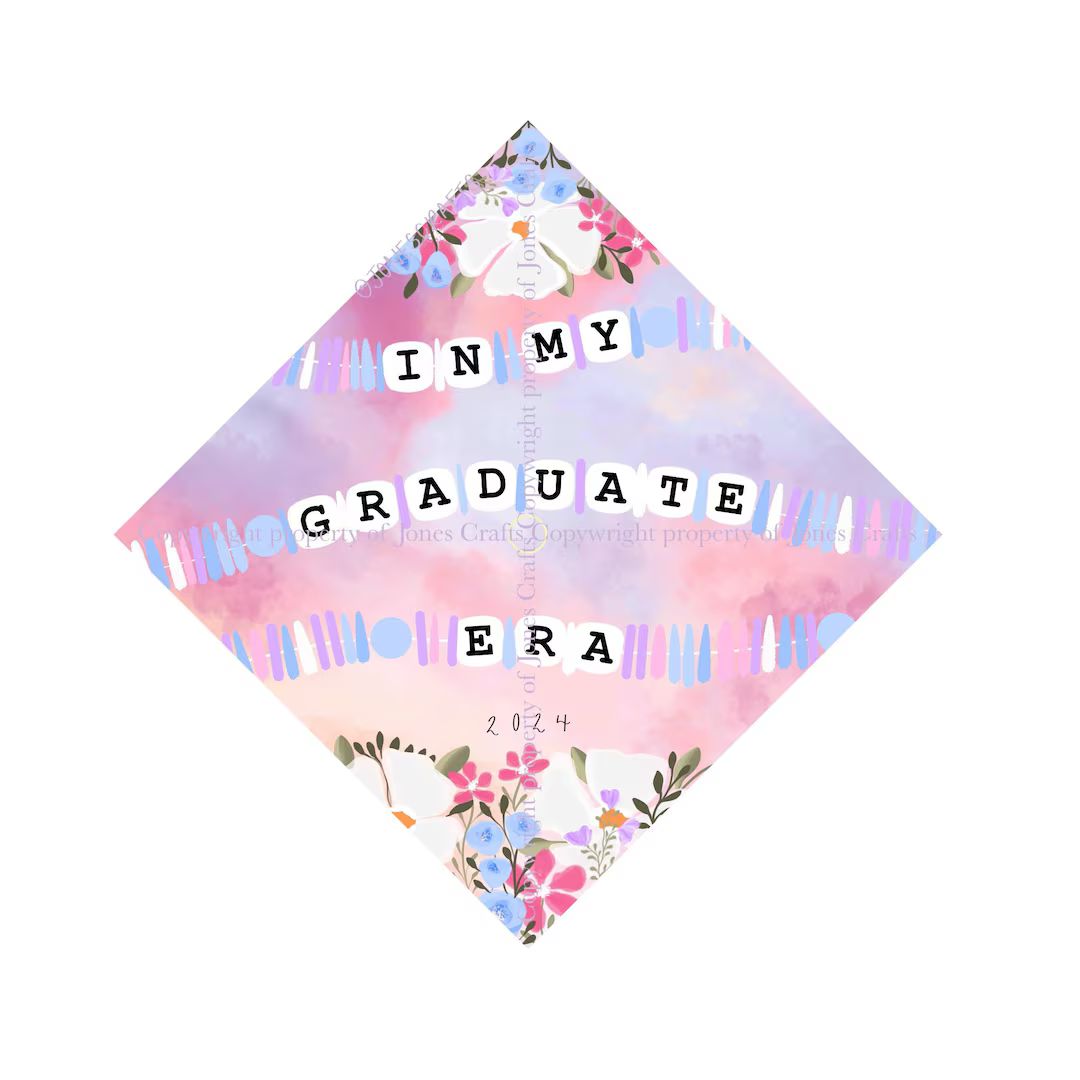 Taylor Swift Graduation Cap, Eras Grad Cap, Lover Era Graduation Cap, Taylor Swift, Custom Grad C... | Etsy (US)