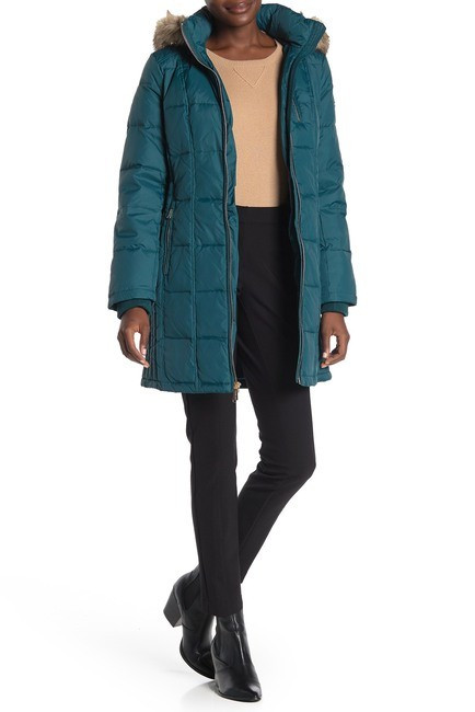 MICHAEL Michael Kors | Faux Fur Trim Hooded Down Puffer Jacket | Nordstrom Rack | Nordstrom Rack