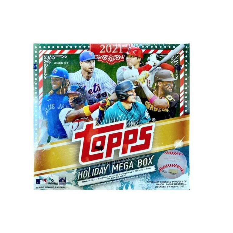 21 Topps Cards: Holiday Baseball Mega Box | Walmart (US)