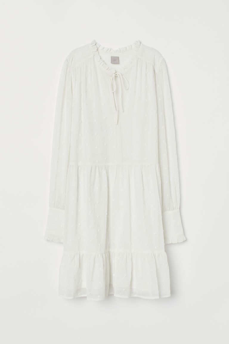 H & M - Embroidered Dress - White | H&M (US)
