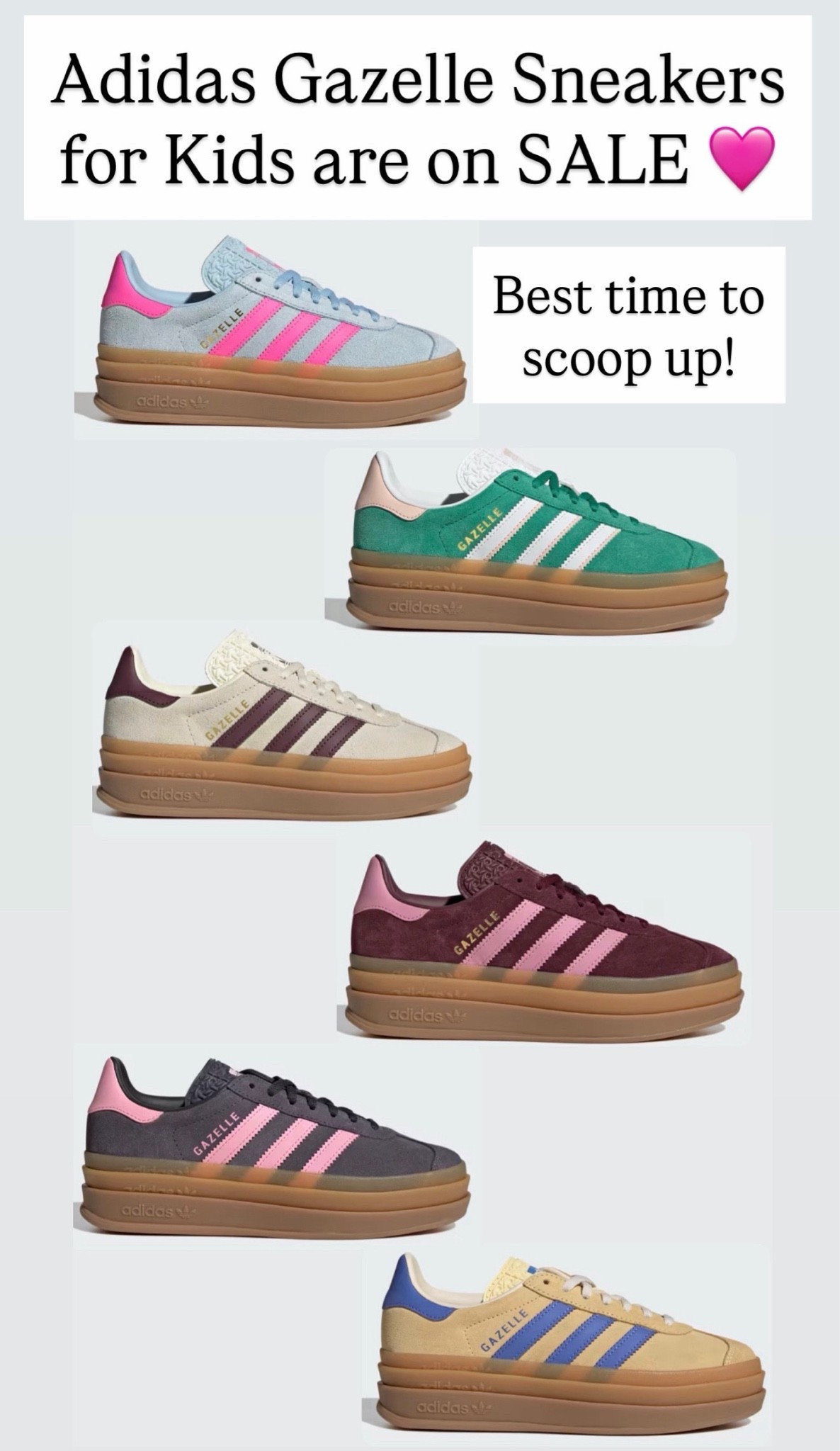 Adidas gazelle kids are on sale

#LTKSaleAlert #LTKKids
