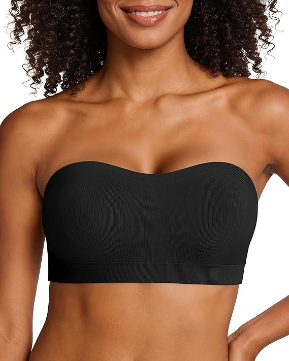OEAK Strapless Bras for Women Wireless Bandeau Bra Non Slip Push Up Tube Top Seamless Bras Comfor... | Amazon (US)