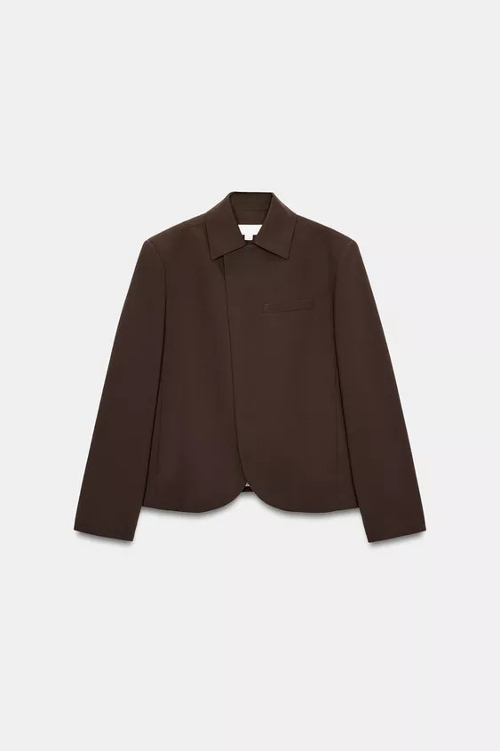 DOUBLE-BREASTED LAPEL COLLAR BLAZER | Zara UK