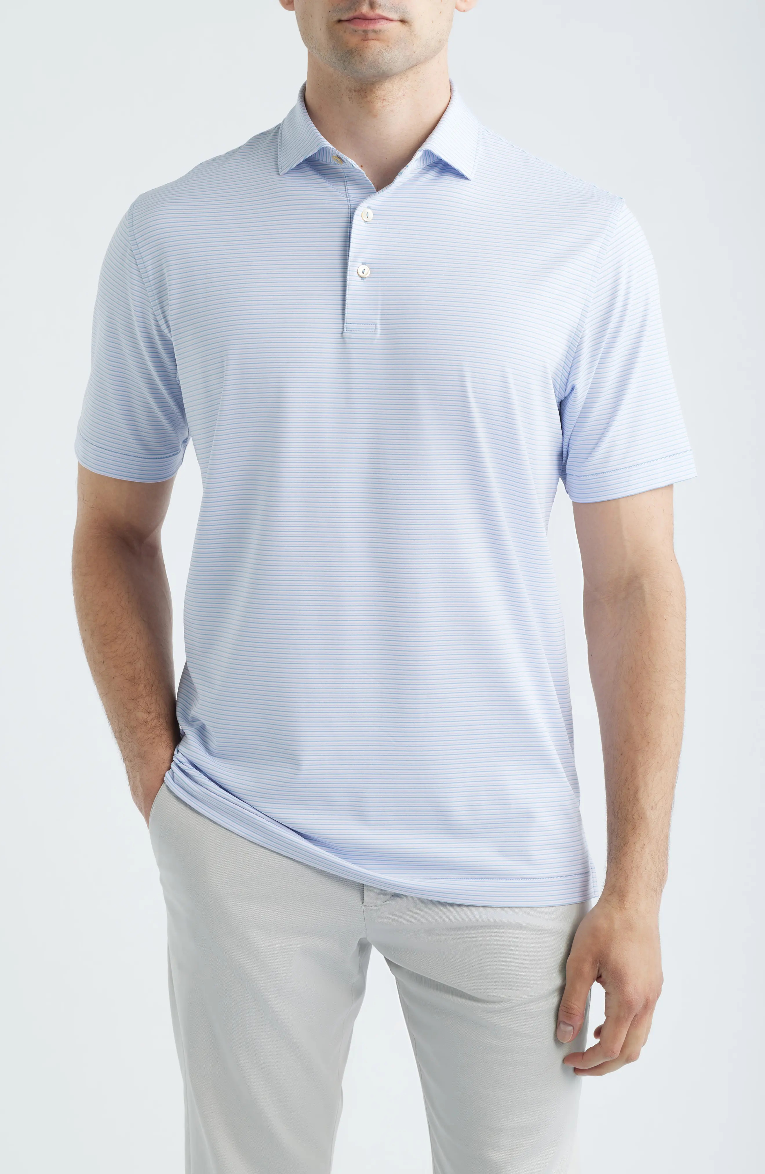Sumner Stripe Performance Jersey Polo (Men) | Nordstrom | Nordstrom