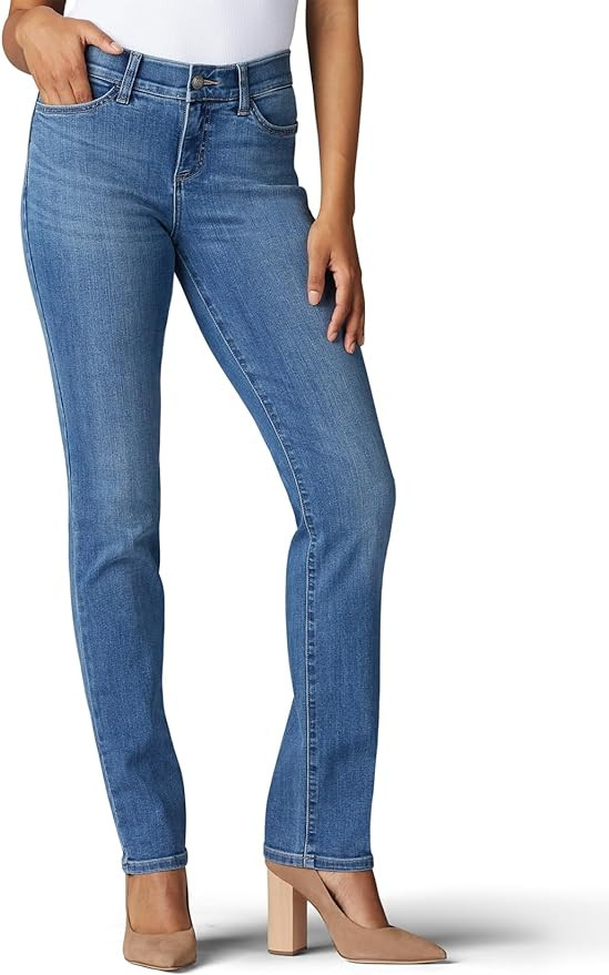Lee Womens Ultra Lux Comfort with Flex Motion Straight Leg Jean | Amazon (US)