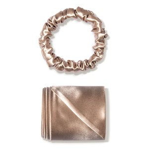 slip silk ribbon and silk scrunchie - Caramel | Dermstore