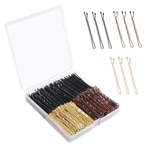Bobby Pin, 360 Pcs Bobby Pins, 2 Inch Premium Bobby Pins Black, Brown and Blonde, Secure Hold Bobby Pins with Store Box, Hair Pins for Women and Girls | Amazon (US)