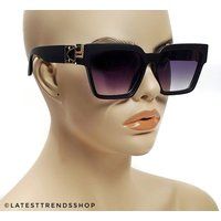 Oversized Black Sunglasses| Retro Vintage Square| Millionaire Shades| Urban Fashion| Matte Sunglass| | Etsy (US)