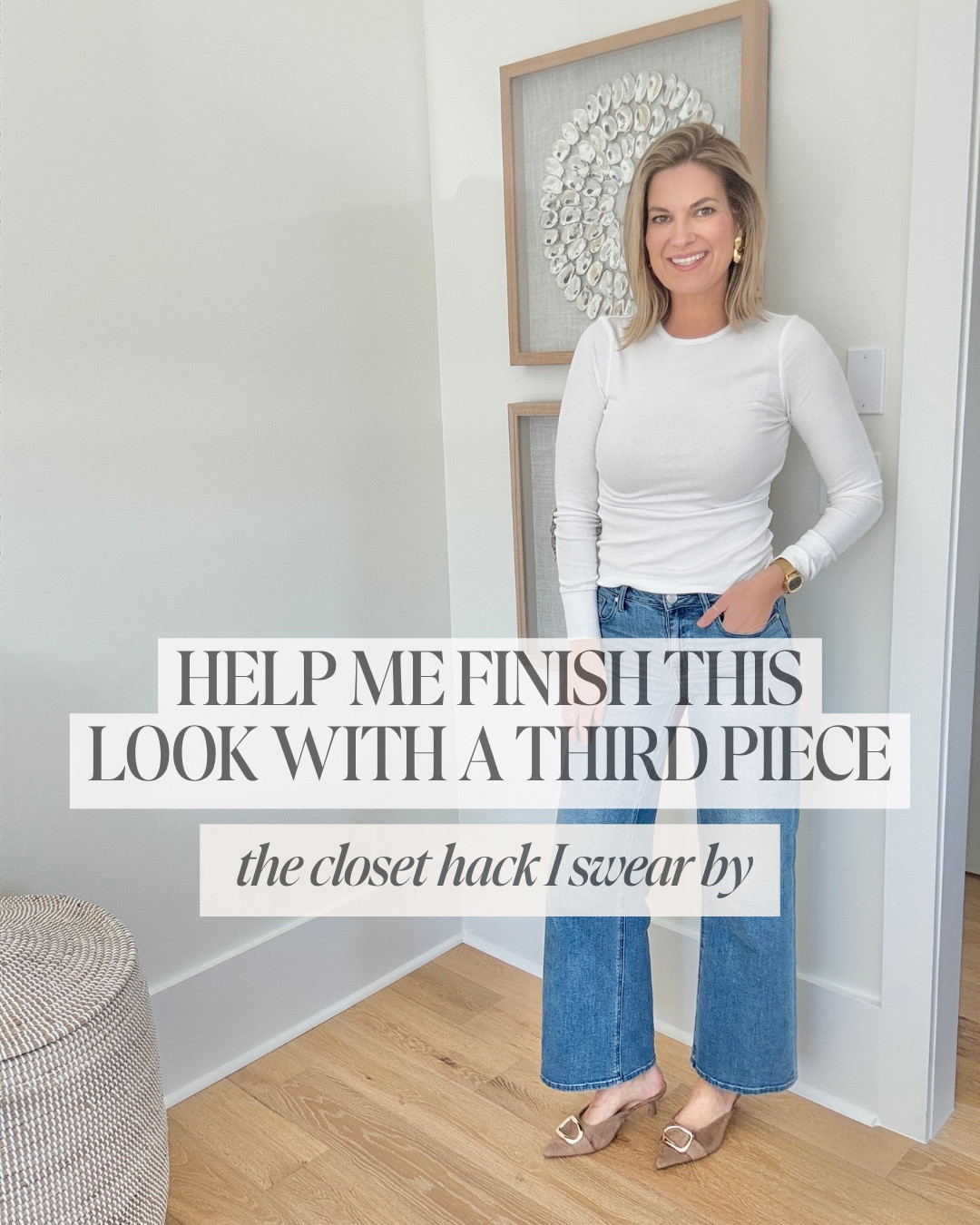 Help me elevate this basic outfit with a third piece! The third piece rule is a simple trick to create more polished look. Think statement jewelry, a purse, belt, etc. For fall, a third piece could also be a wrap or a light layer.

#LTKStyleTip #LTKOver40 #LTKFindsUnder50