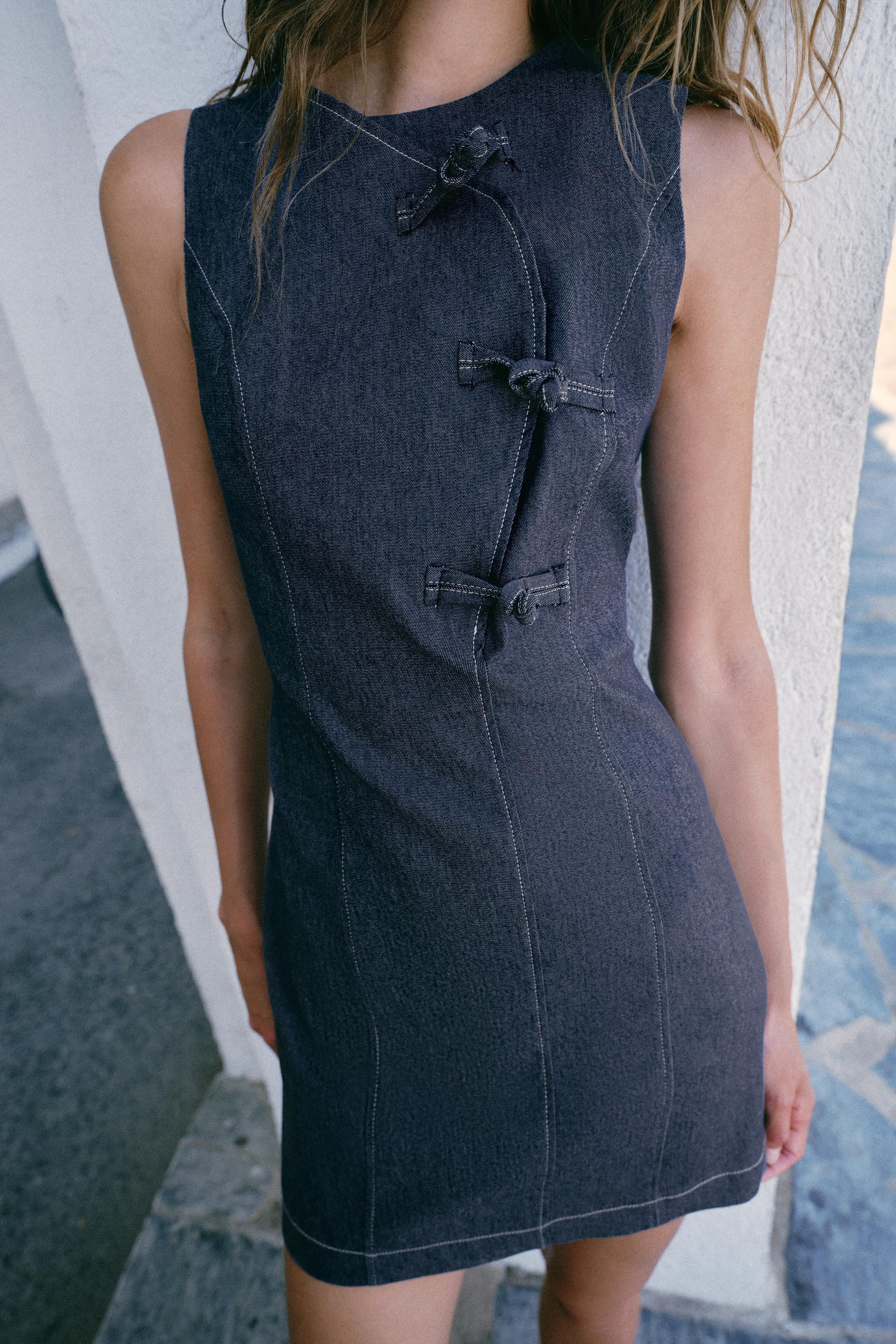 SHORT DRESS WITH FROG FASTENING | Zara UK