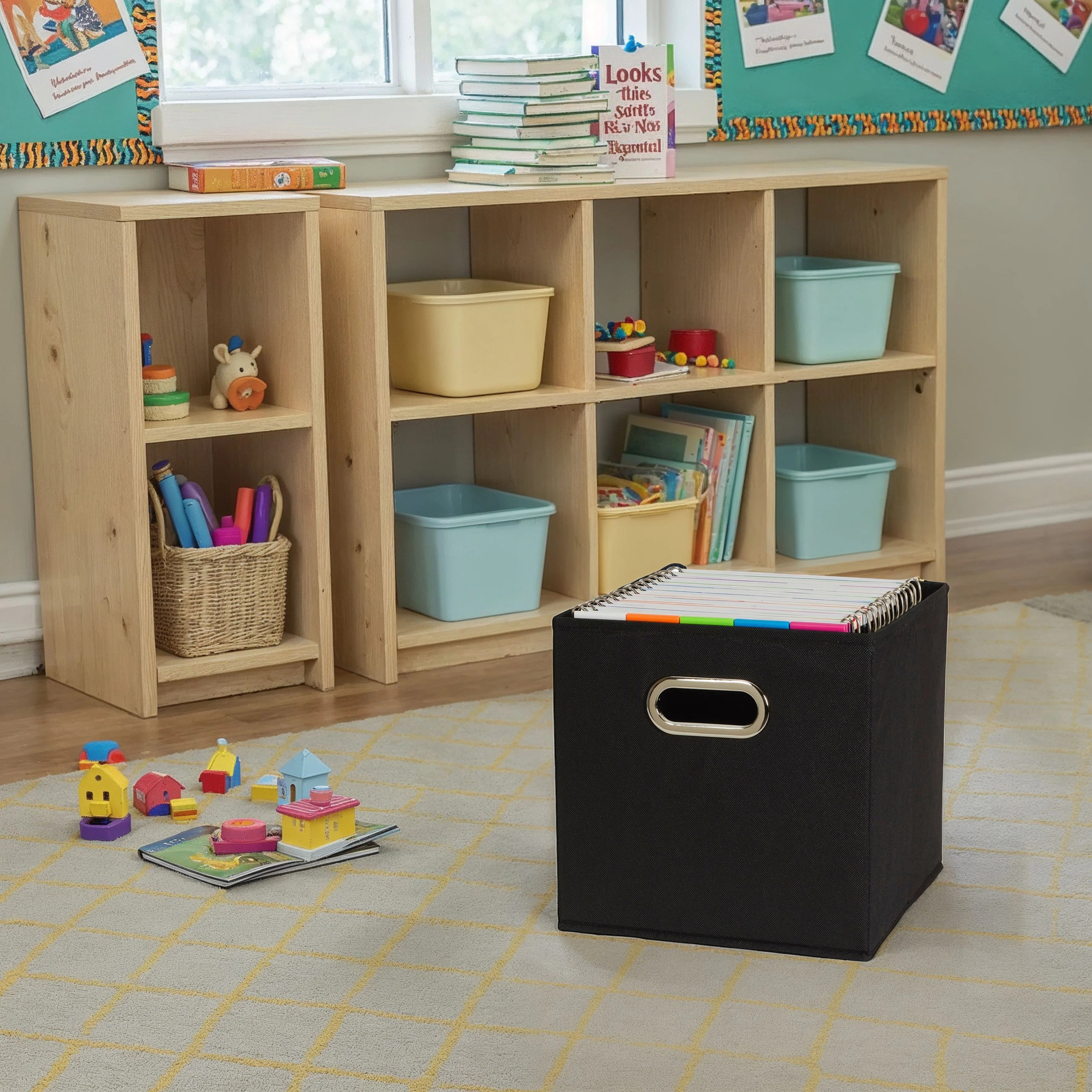 Basics By Wayfair® Fabric Decorative Bin (Set of 6) | Wayfair North America