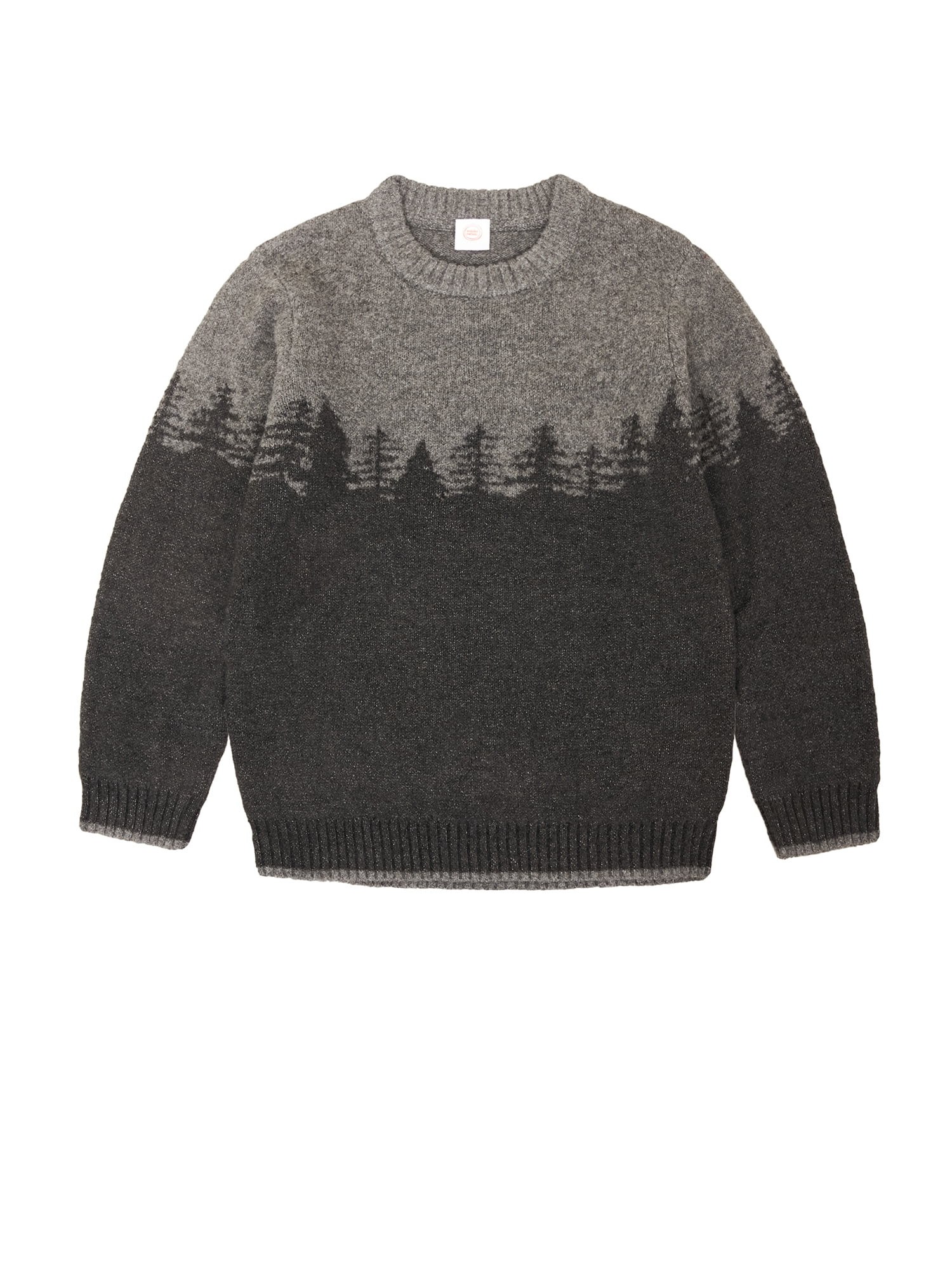 Wonder Nation Boys Long Sleeve Forest Intarsia Sweater, Sizes 4-18 | Walmart (US)