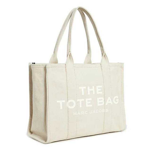 Marc Jacobs Women's M0016156-260 The Large Tote Bag Beige Tan One Size Canvas | Walmart (US)
