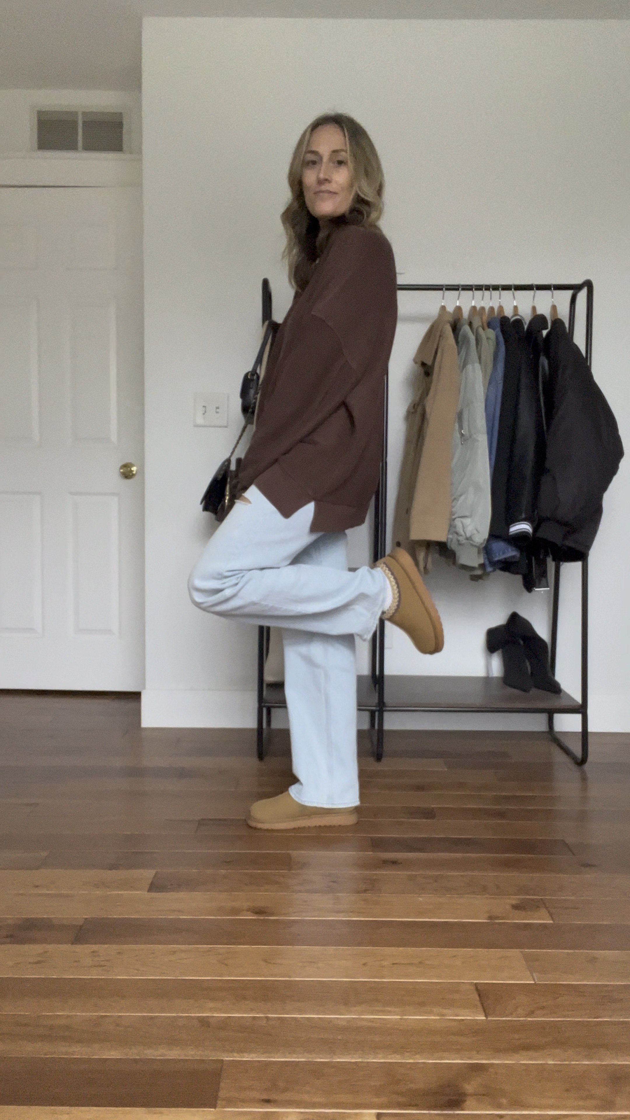 Everyday outfits. Easy outfits. Easy outfit ideas. Neutral basics. Fall outfits. Fall outfit idea. Casual outfits. Basic mom outfit. Casual outfit idea. Casual outfit. Everyday outfit. Mom outfit. Oversized sweatshirt. Straight jeans. Ugg Tasman slippers.

#LTKSeasonal #LTKFindsUnder50 #LTKFindsUnder100