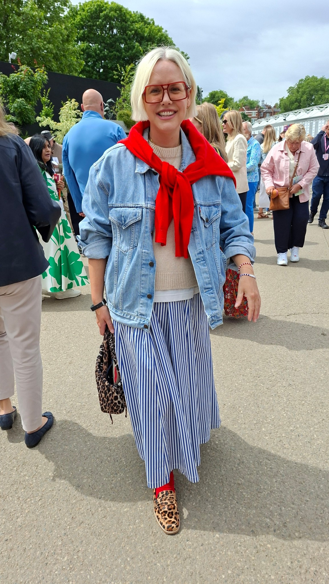 Mid blue, red and leopard colour combo 🫶🏼

#LTKuk