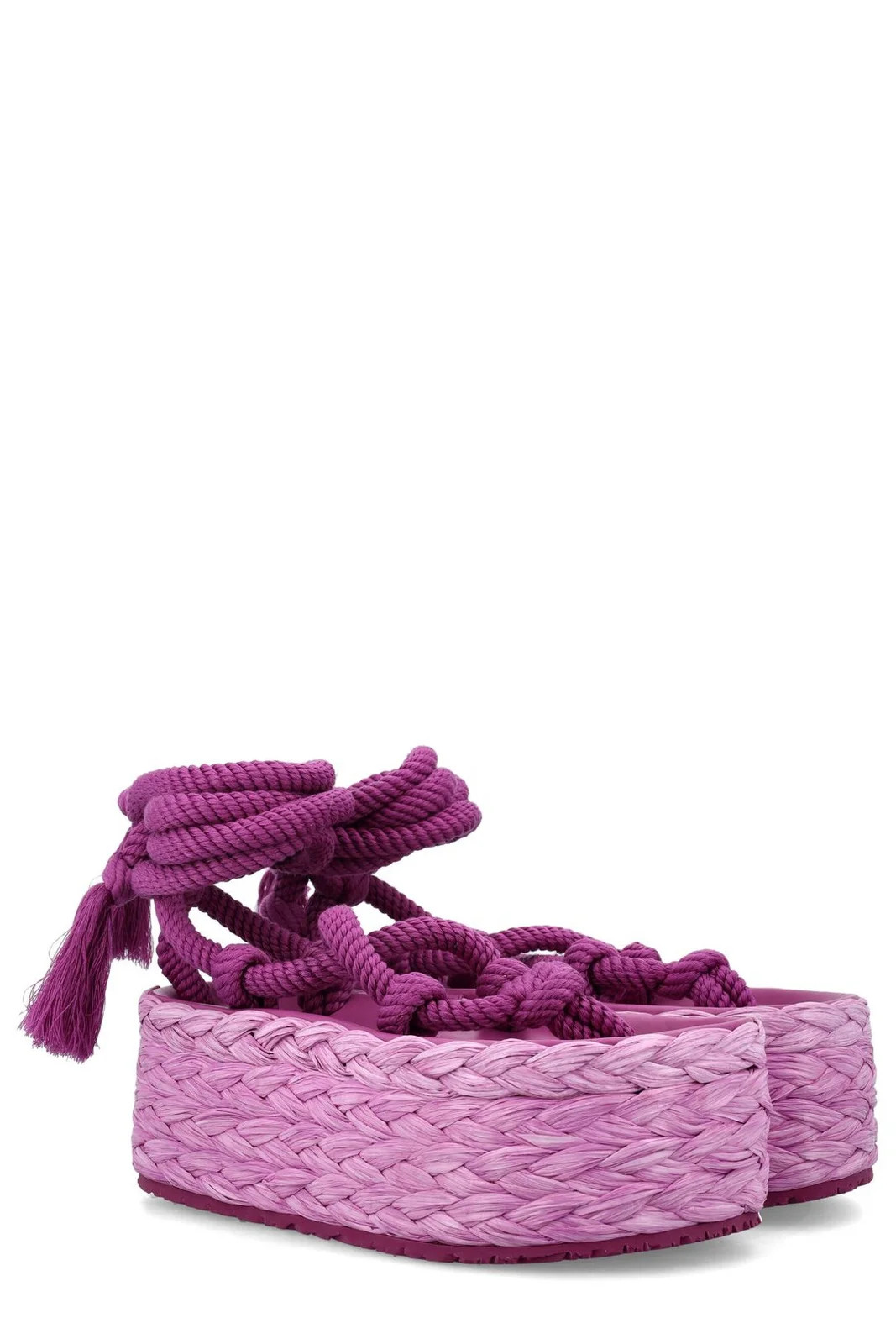 Isabel Marant Strapped Fringed-Detail Platform Sandals | Cettire Global