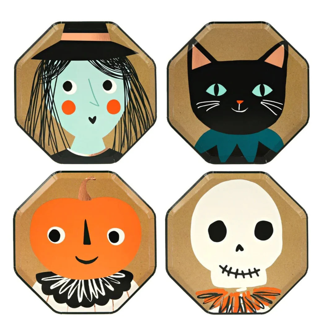 Meri Meri Vintage Halloween Dinner Plates (set of 8) | patet