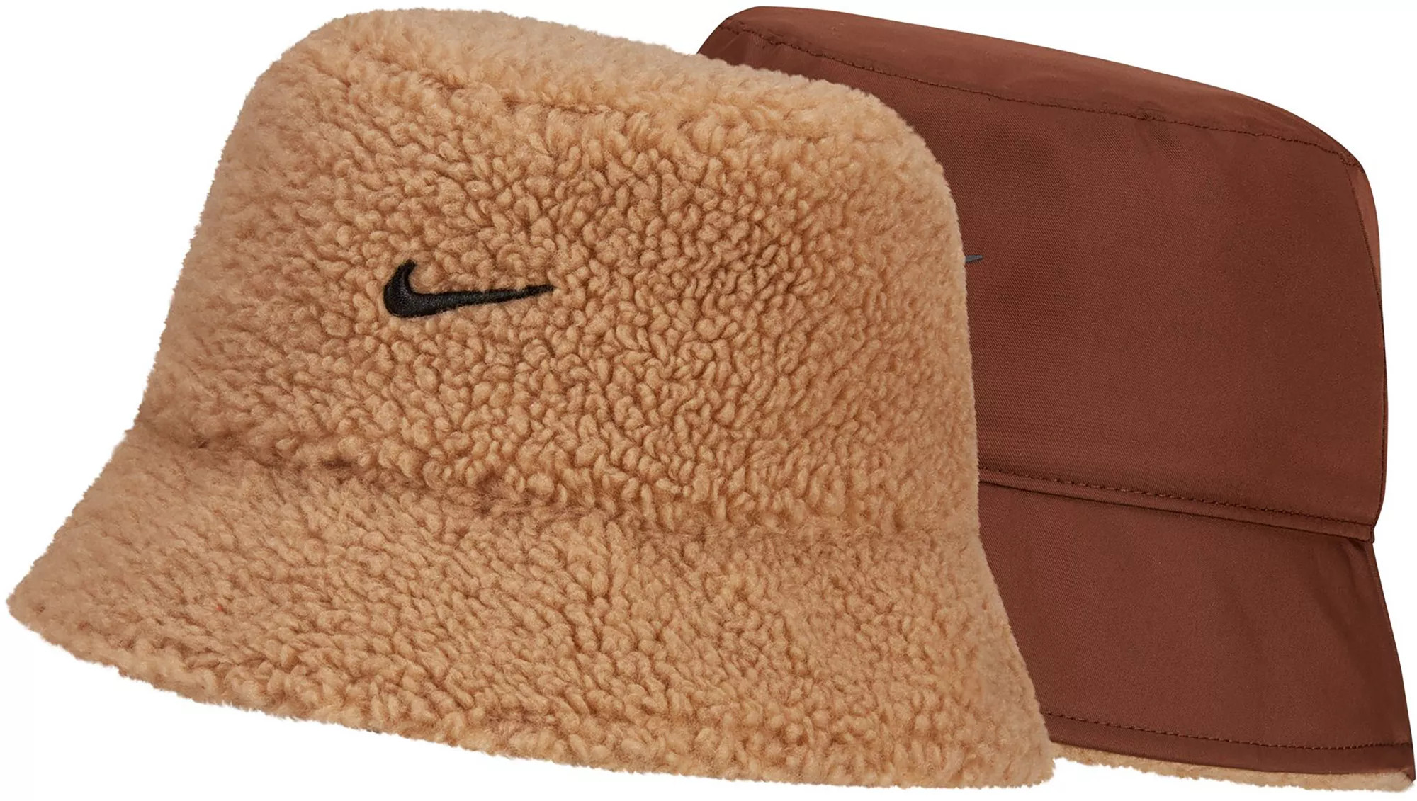 Nike Sportswear Reversible Sherpa Bucket Hat, Men's, Small/Medium, Dk Driftwood | Dick's Sporting Goods