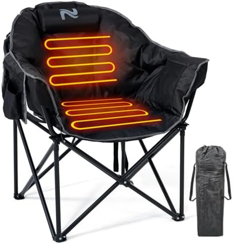 Lilypelle Oversized Heated Camping & Patio Lounge Chairs - 3 Heat Levels, Portable Folding Moon S... | Amazon (US)
