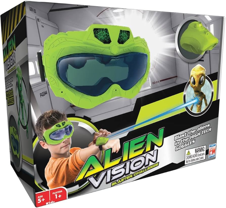 Fotorama Alien Vision Action Game New Version, Shoot Roaring Aliens, Wrist Blaster, Space Goggles... | Amazon (US)