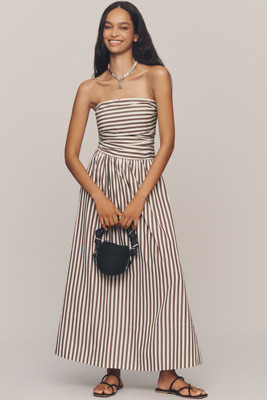 Faithfull Vera Strapless A-Line Maxi Dress | Anthropologie (US)