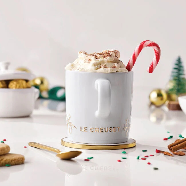 Holly Collection Gold Applique London Mug | Le Creuset