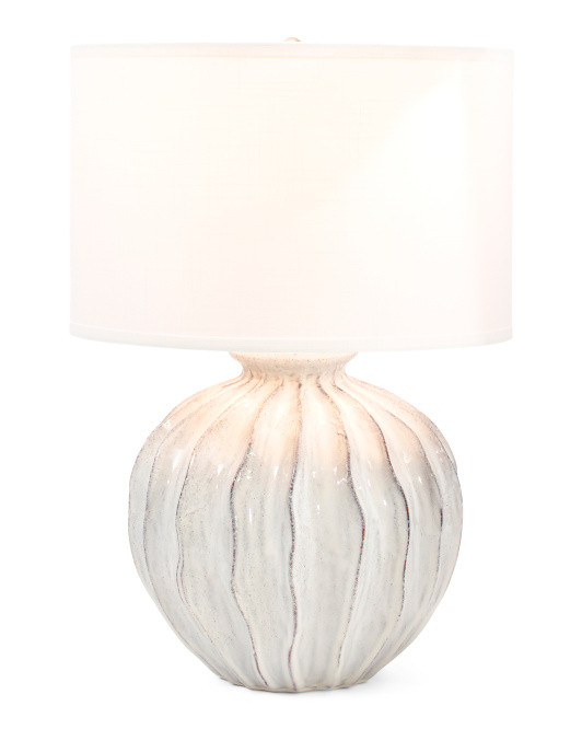 25in Ocean Wave Textured Table Lamp | Bedroom | Marshalls | Marshalls