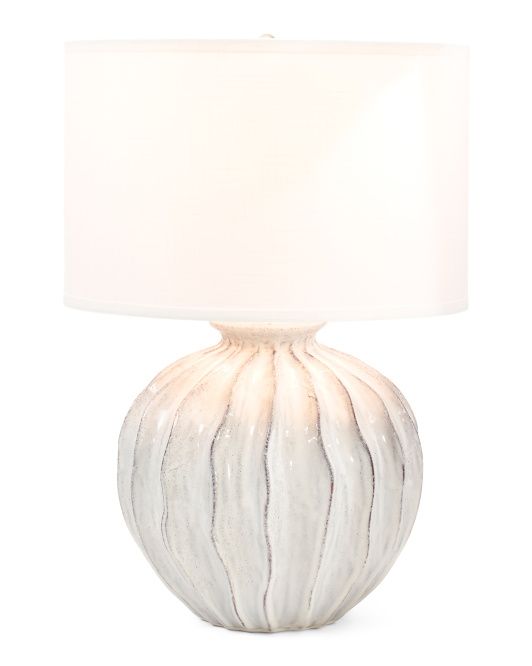 25in Ocean Wave Textured Table Lamp | Bedroom | Marshalls | Marshalls