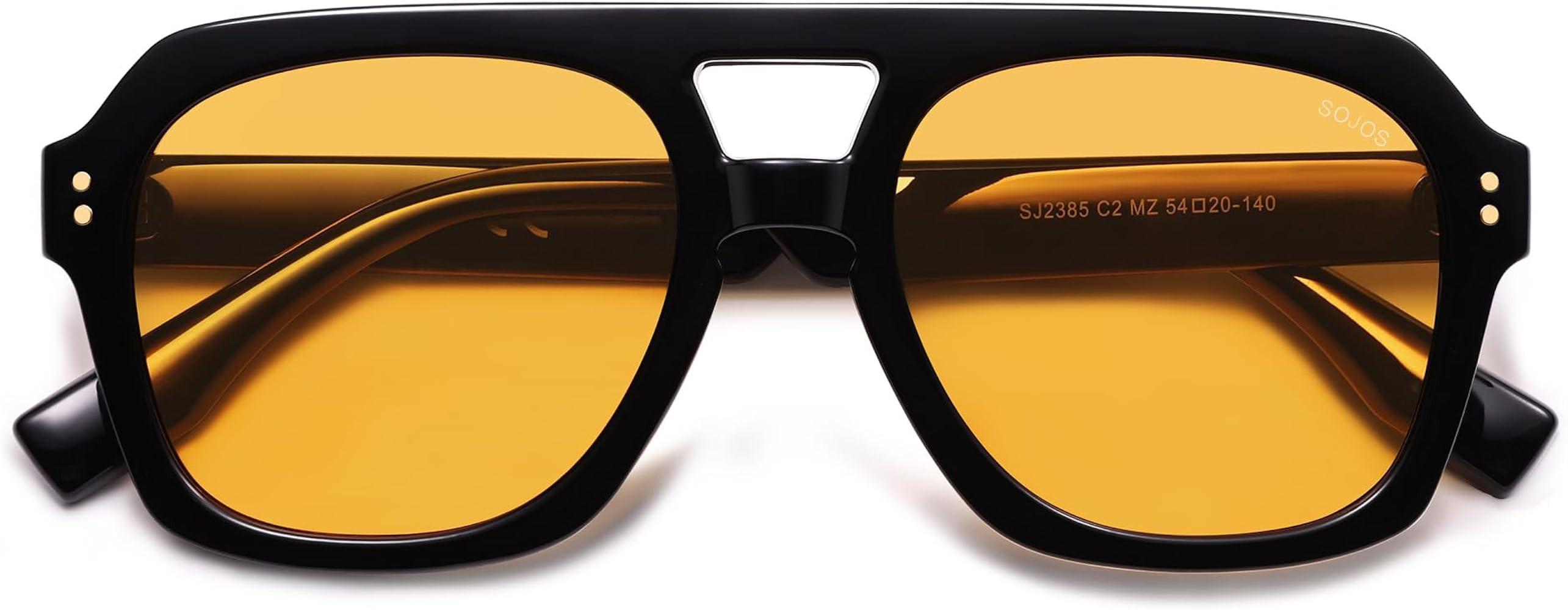 SOJOS Retro Thick Polarized Aviator Sunglasses for Women Men, Large Trendy Bold Square Pilot Shad... | Amazon (US)