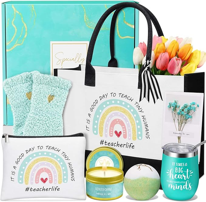 Teacher Appreciation Gifts, Personalized Cool Thank You Teacher Appreciation Gifts Basket Ideas f... | Amazon (US)