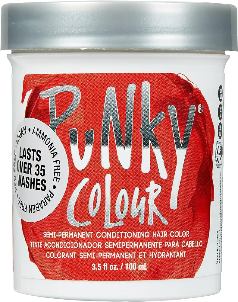 Punky Fire Semi Permanent Conditioning Hair Color, Non-Damaging Hair Dye, Vegan, PPD and Paraben ... | Amazon (US)