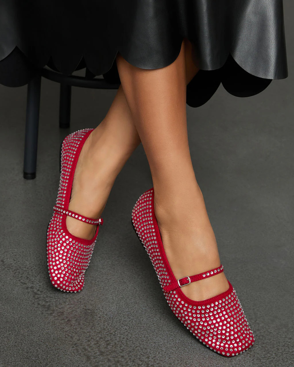 Shine On Rhinestone Embellished Flats | VICI