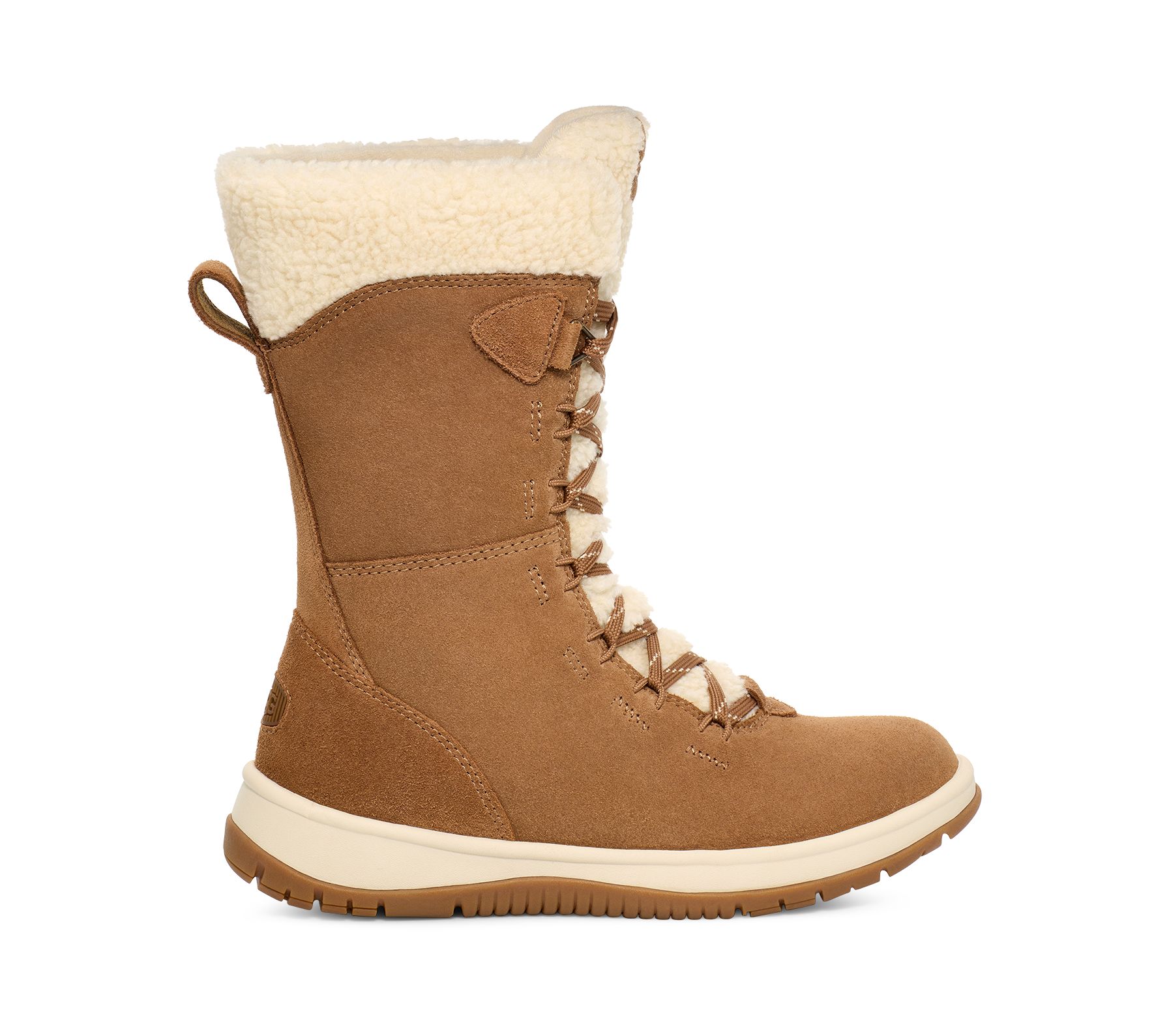 UGG Women's Lakesider Tall Lace Suede Boots in Chestnut, Size 7 | UGG (US)