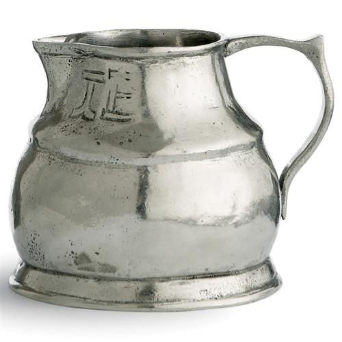 Arte Italica Vintage French Silver Pewter Small Pitcher | Kathy Kuo Home