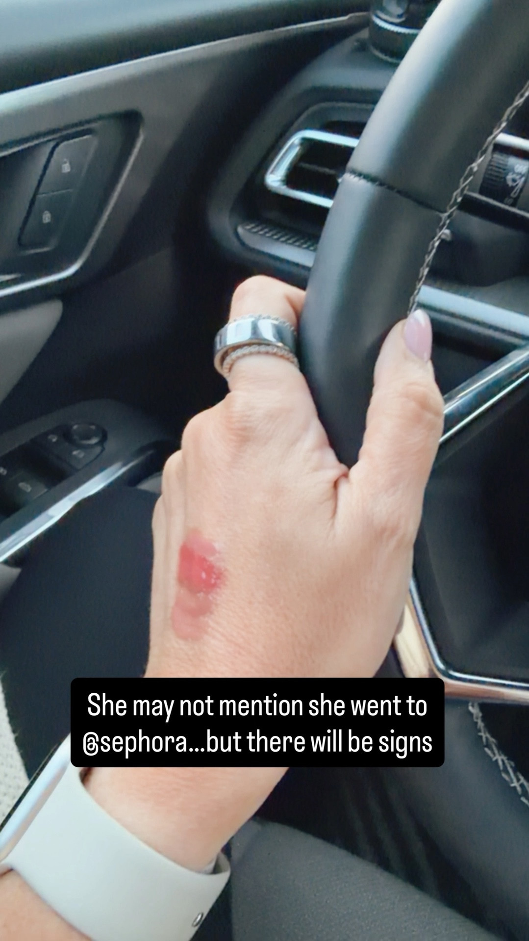 She may not mention she went to @sephora…but there will be signs