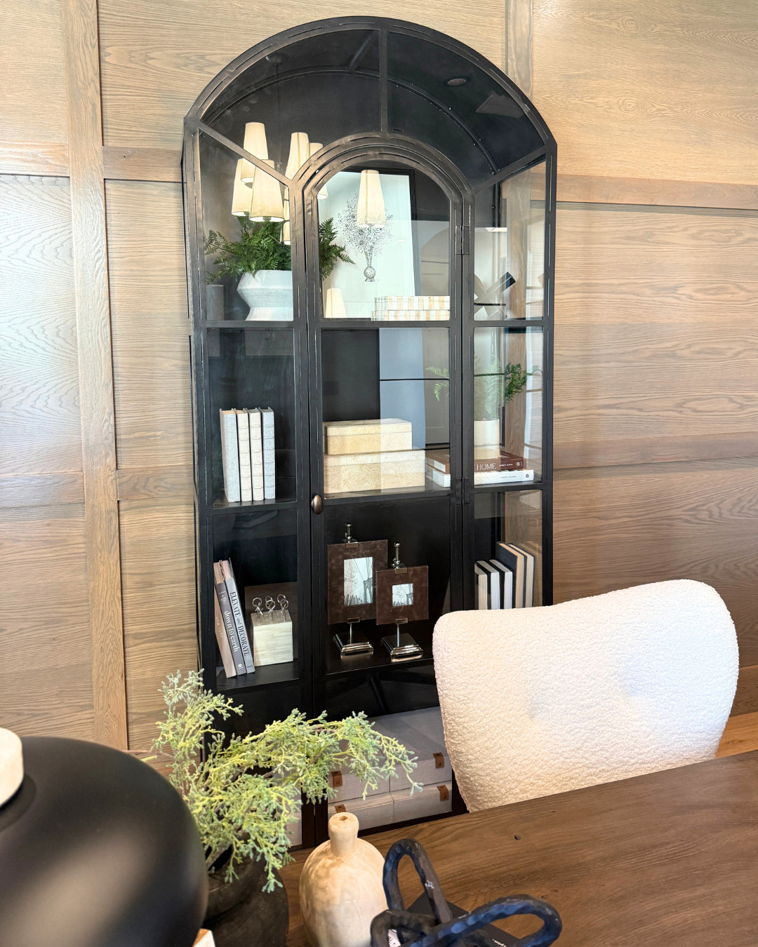 Elegant design and modern farmhouse vibes come together with this arched display cabinet. Perfect for any room! #amazonhome #ltkhome 

 #LTKU #LTKHome #LTKSaleAlert