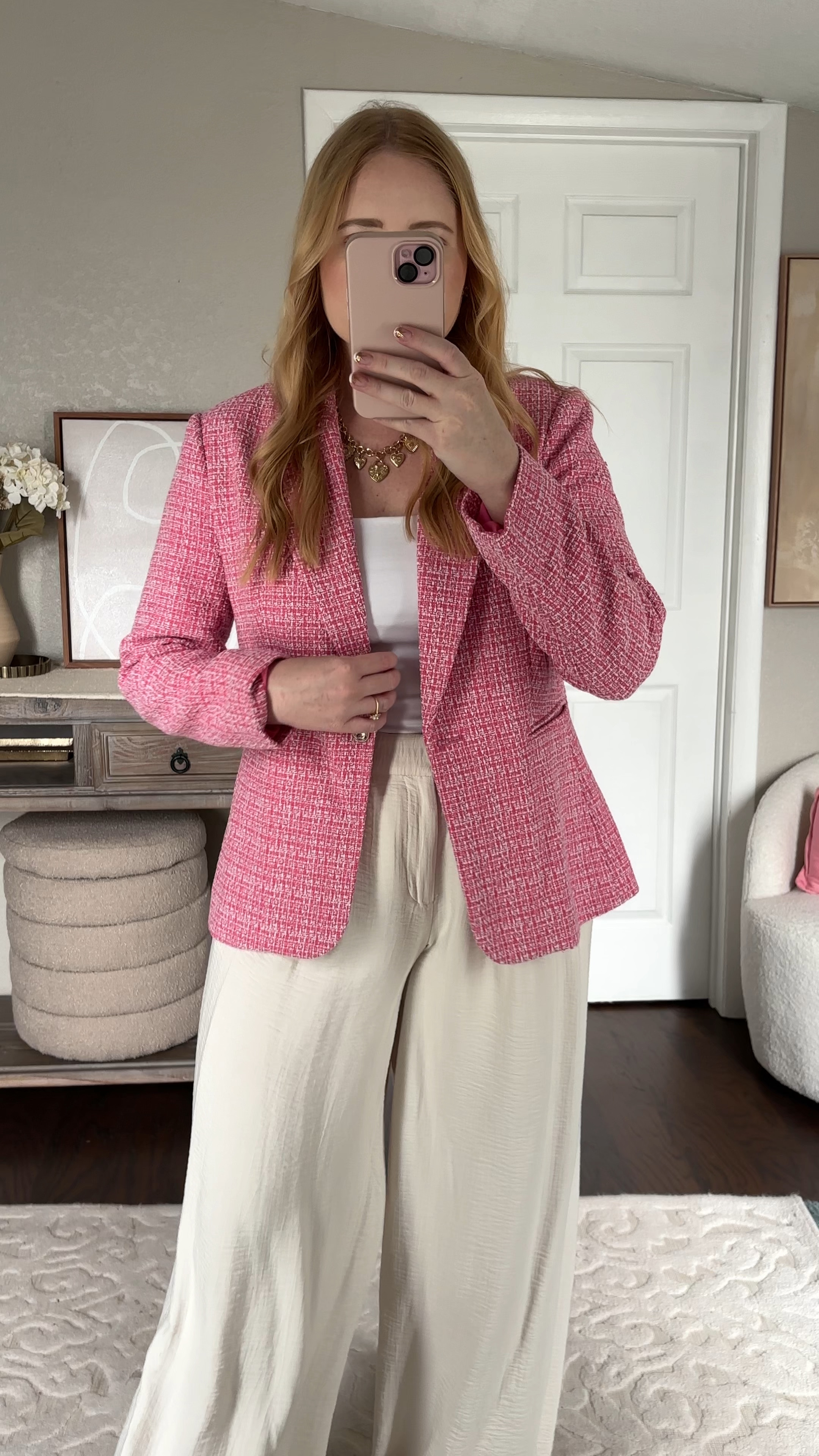 Walmart fashion. Walmart finds. Pink outfit. Walmart new arrivals. Blazer style. LTK under 50. Workwear. 

#LTKMidsize #LTKWorkwear #LTKWatchNow