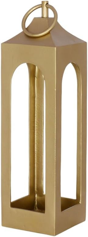 CG Hunter Medium Gold Lantern, Rustic Metal Decorative Lantern, Candle Holder for Indoor & Outdoo... | Amazon (US)