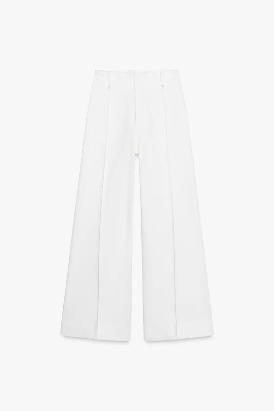 Relaxed Leg - Ankle Length - High WaistZW ZARA WOMAN JEANSJeans with a high waist made of cotton ... | Zara US