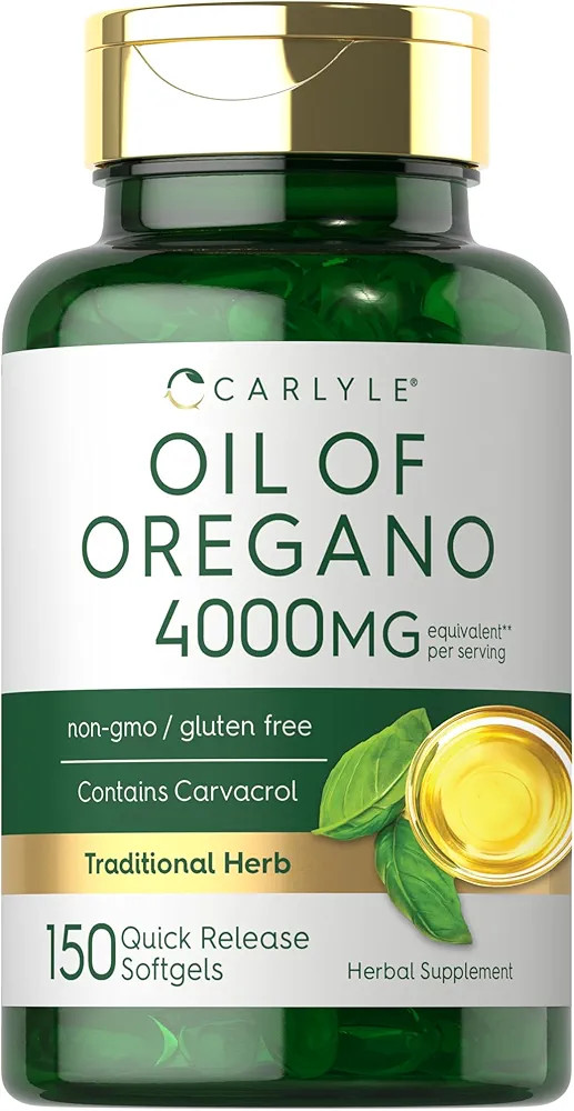 HERBAL SUPPLEMENT: High potency of Oregano Oil per serving in quick-release softgels | Amazon (US)