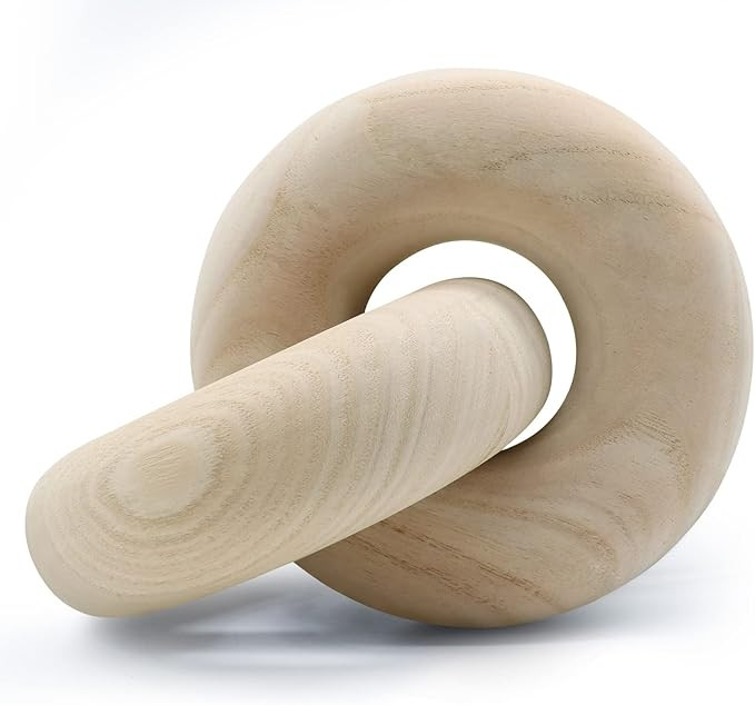 Wood Knot Coffee Table Decor, Lomuke Modern Farmhouse Shelf Decor, Boho Wood Chain Link Decor for... | Amazon (US)