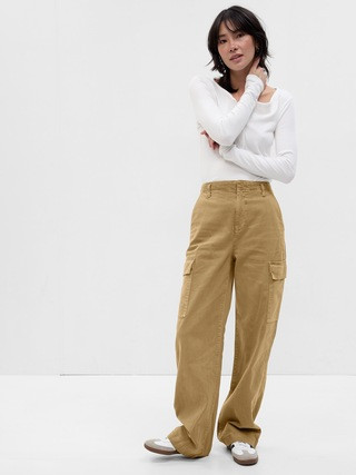 Loose Khaki Cargo Pants | Gap (US)