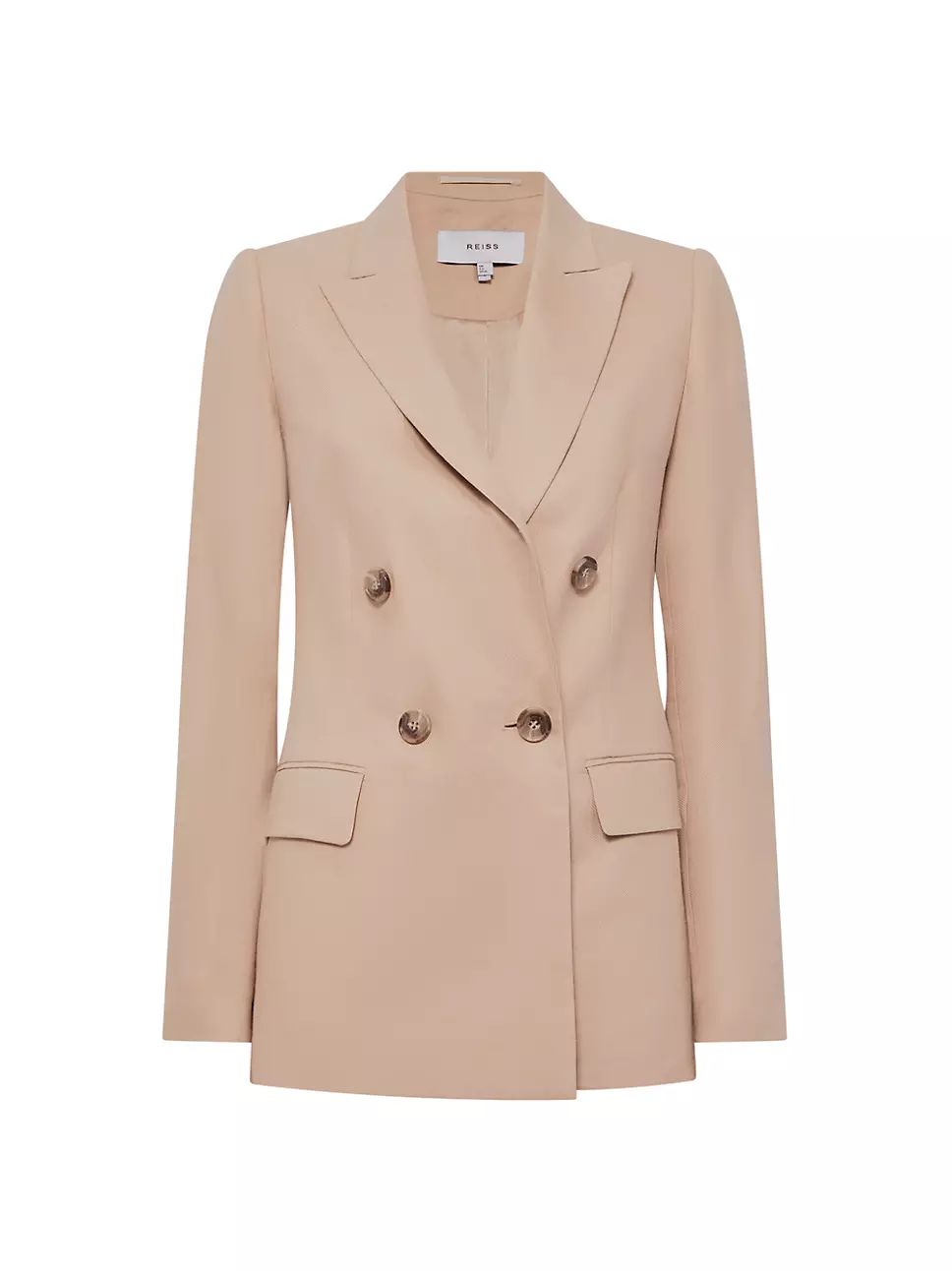 Hollie Linen-Blend Double-Breasted Blazer | Saks Fifth Avenue
