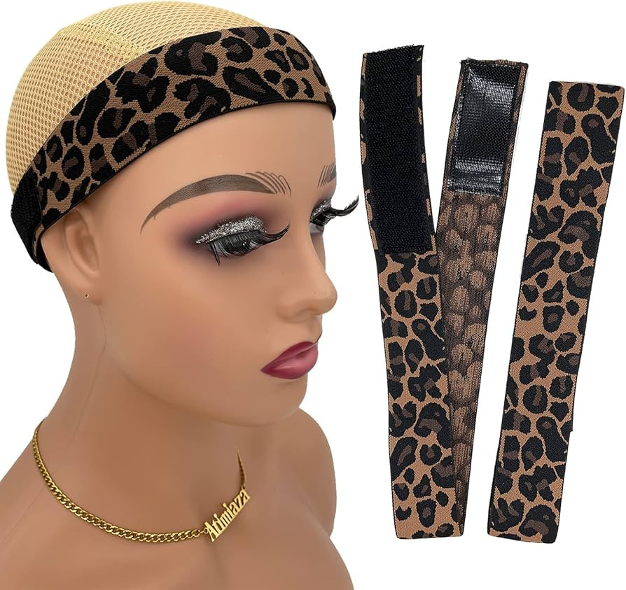 2 Pcs Hairband for Wig, Leopard Lace Melting Band, Edge Wrap to Lay Edges (Pack of 2) | Amazon (US)
